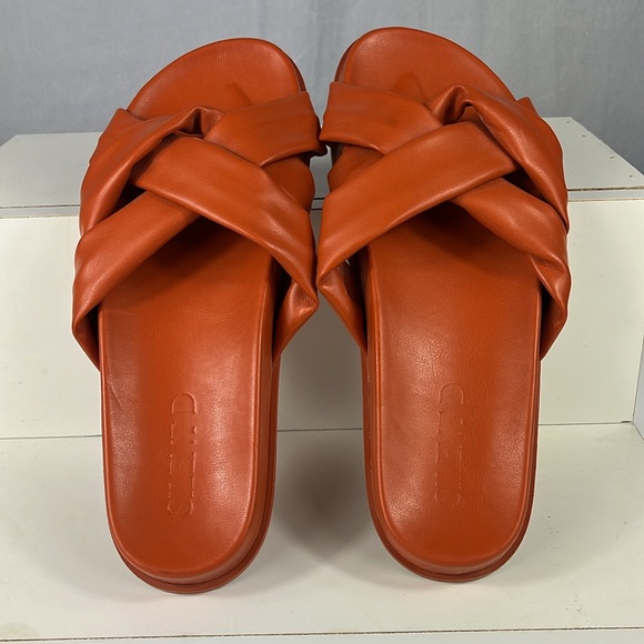 Anthropologie Silent D Helena Sandals in Terra Cotta. - Picture 6 of 10